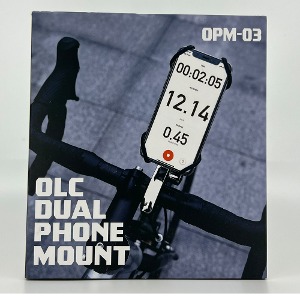 (리퍼) OLC OPM03 듀얼 자전거 핸드폰거치대 - 실버