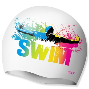 SD7 실리콘수모 수영 수모 스윔 버터플라이 - WHT 화이트